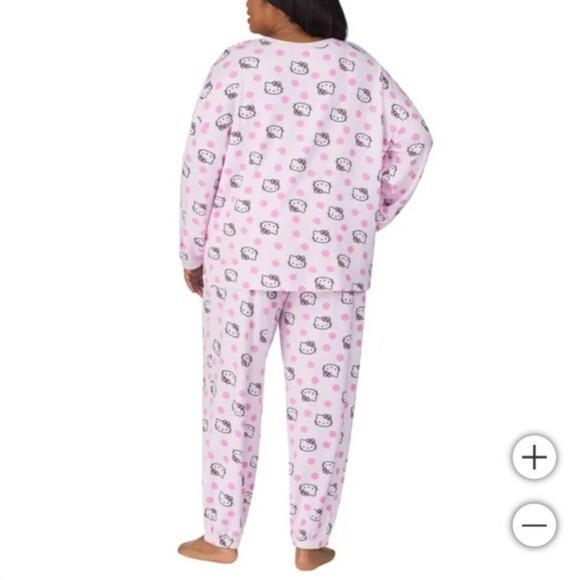 New Hello Kitty Sanrio Women's Lounge Sleepwear Pajama Set 2-Piece XXL (22-24) - Picture 8 of 10